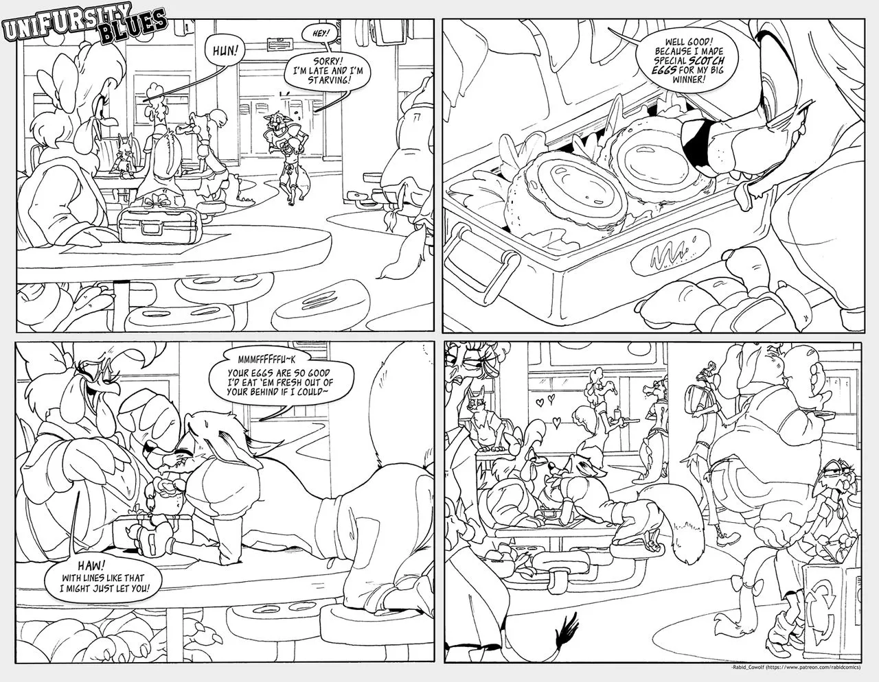 UniFURsity Blues porno comics Cover
