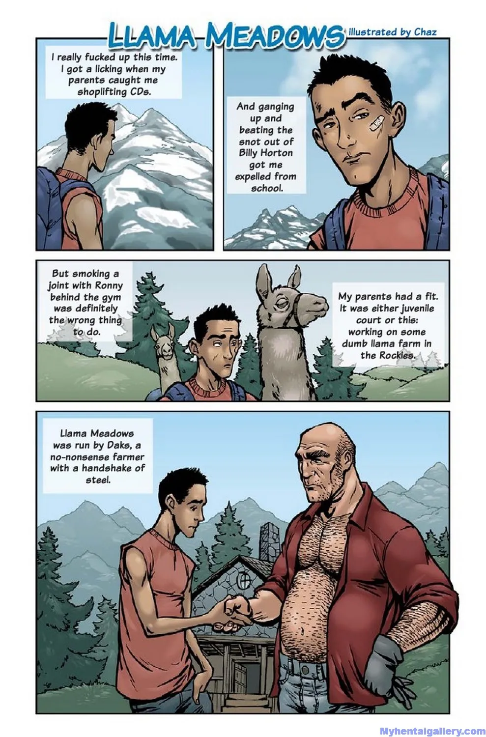 Llama Meadows porno comics Cover