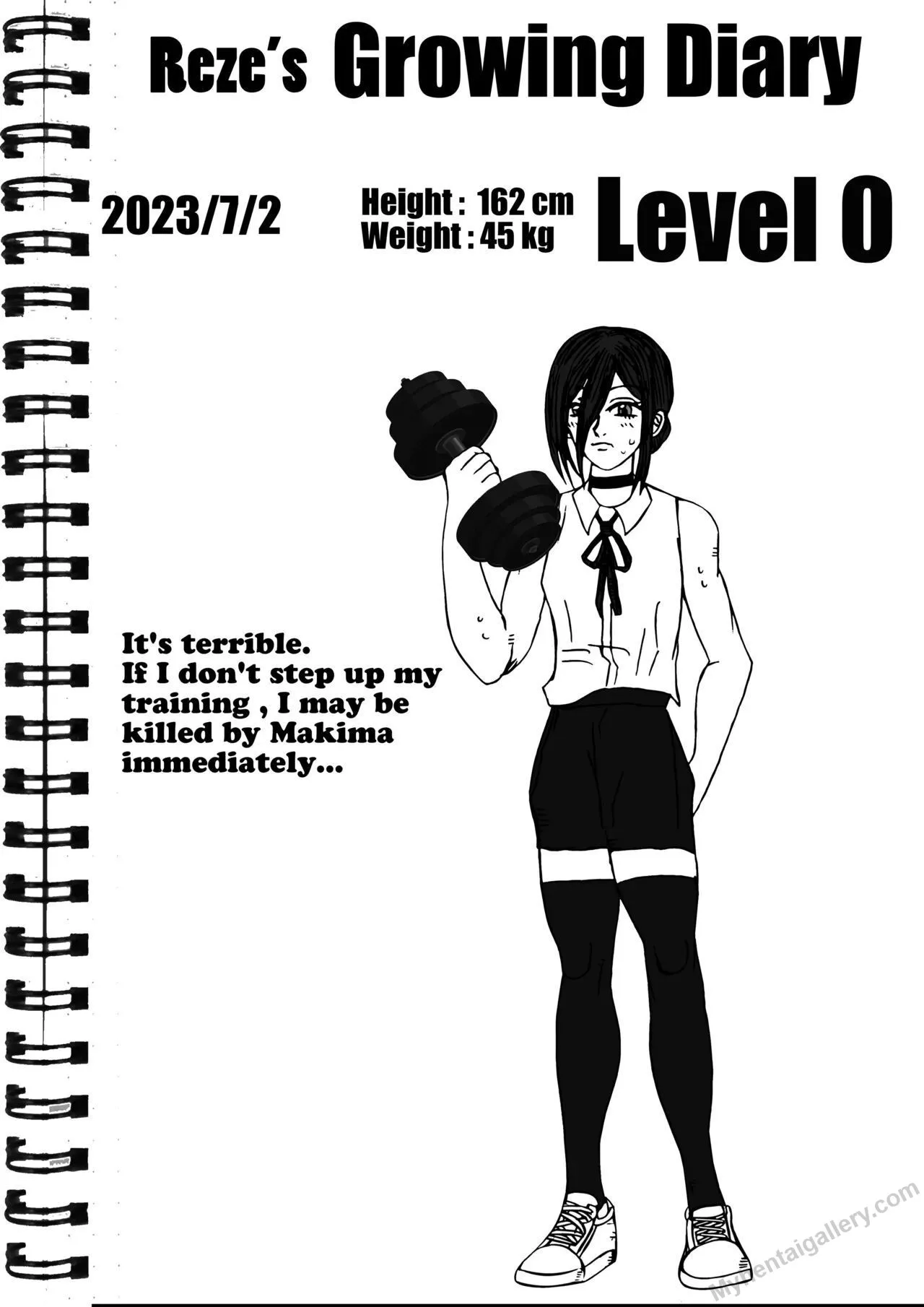 Reze's Growth Diary porno comics Cover