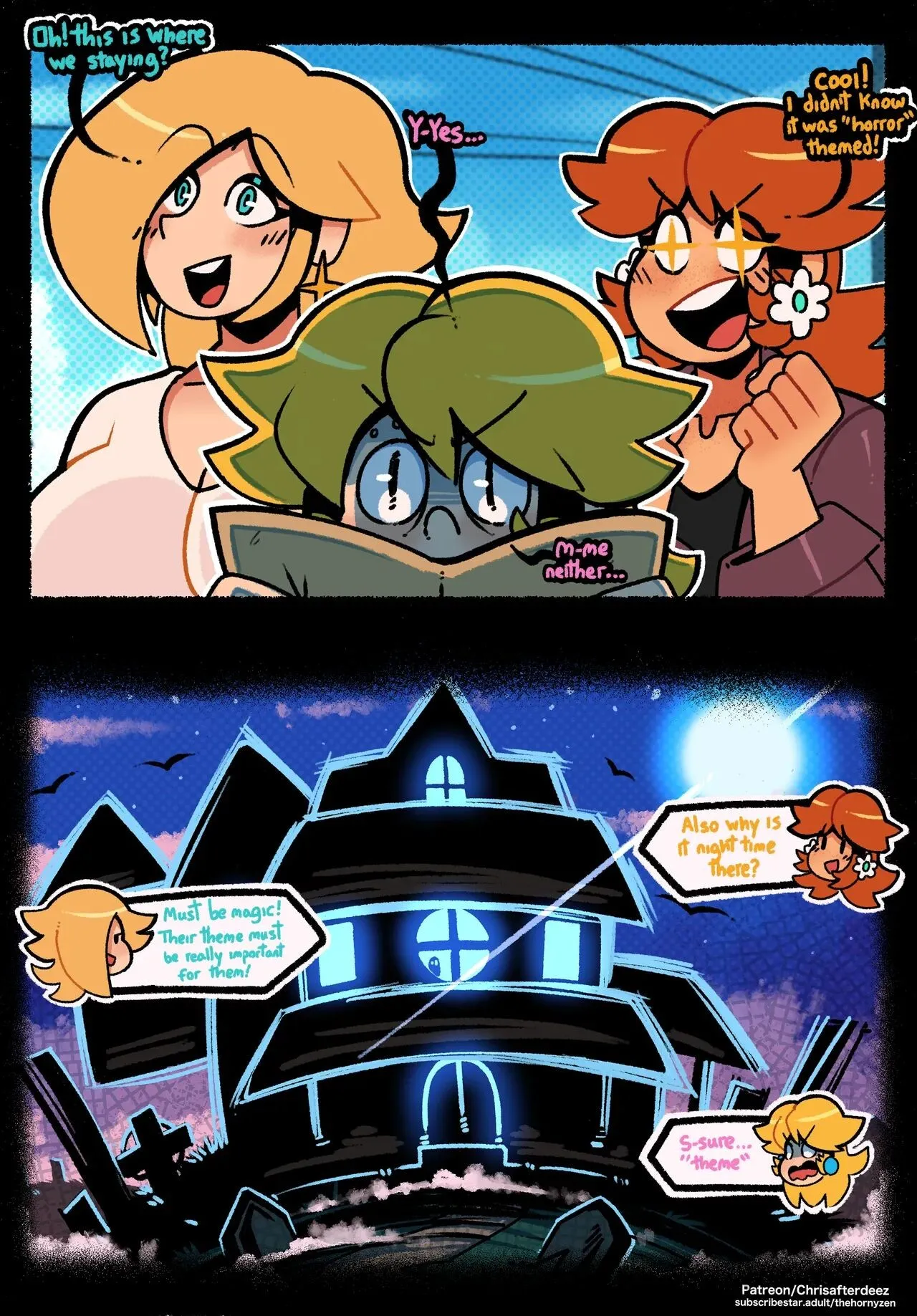 Monster Mansion Madness! porno comics Cover
