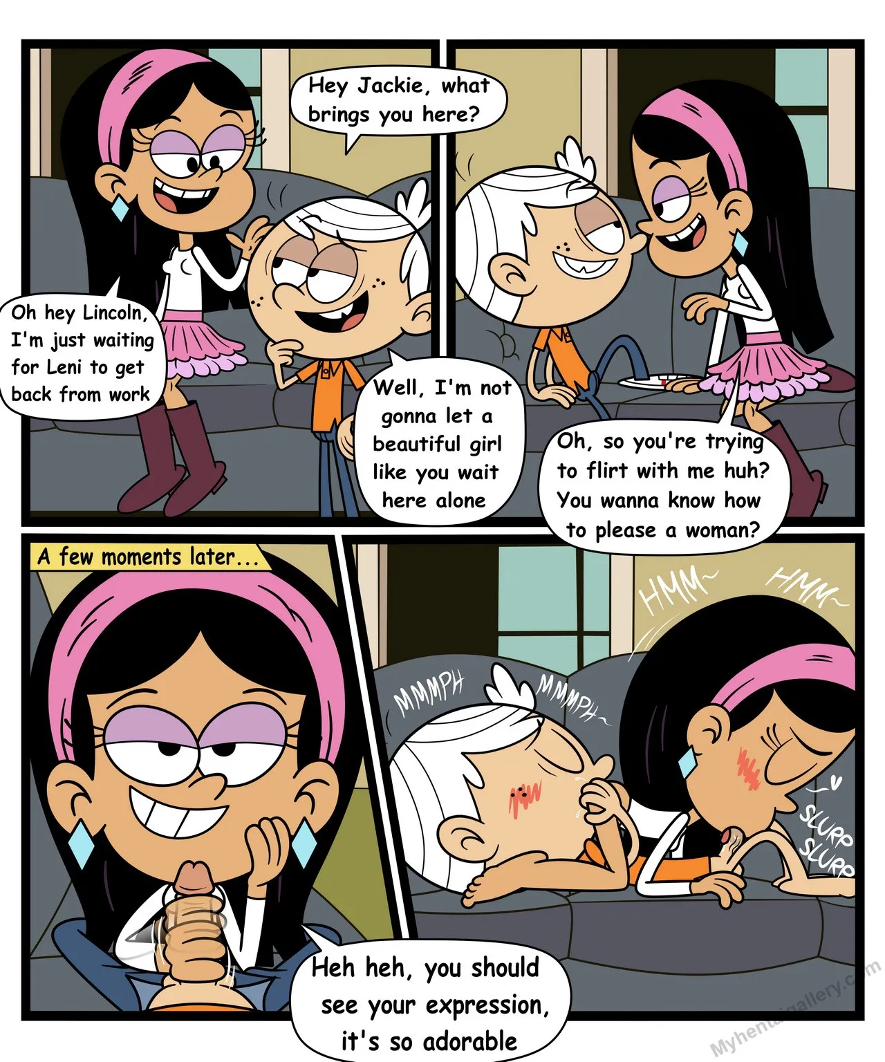 Lincoln x Jackie porno comics