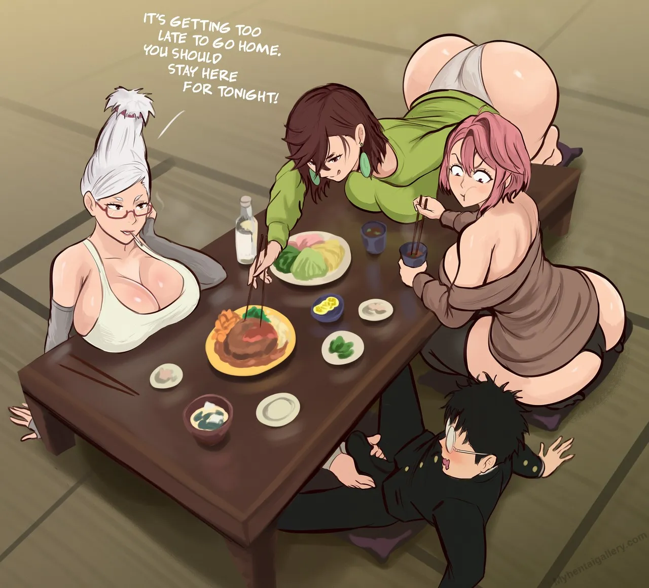 Okarun x Seiko Ayase, Momo Ayase And Aira Shiratori porno comics Cover