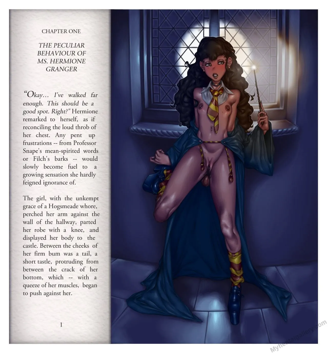 Hermione Granger And The Anal Beads Of Poor Behaviour porno comics Cover