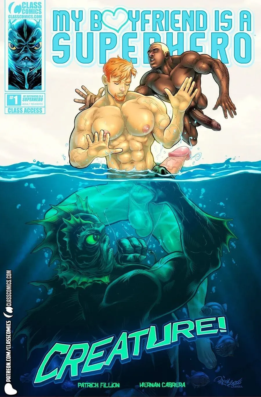 My Boyfriend Is A Superhero - Creature! porno comics Cover