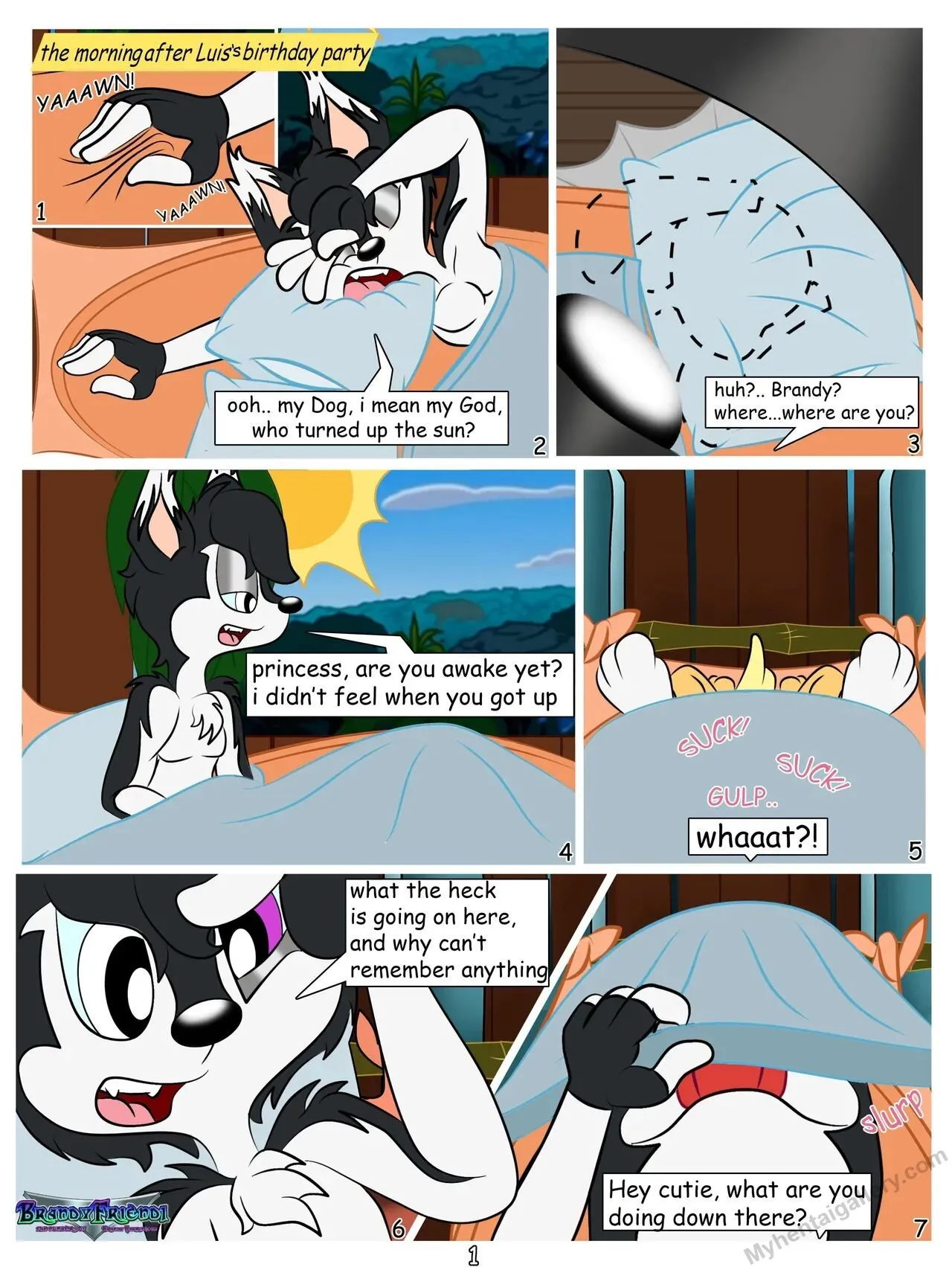 Brandy's Birthday Gift porno comics Cover