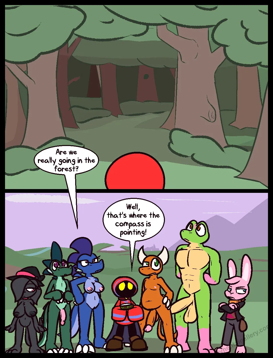 Camping Night porno comics