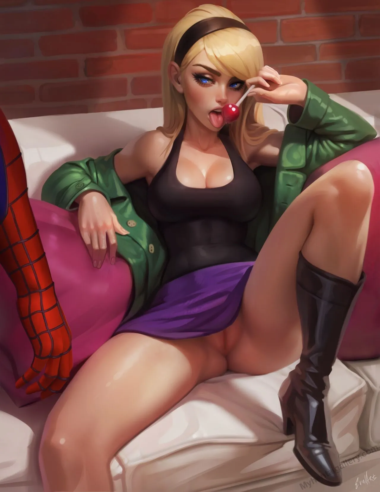 Gwen Welcomes Peter Home porno comics