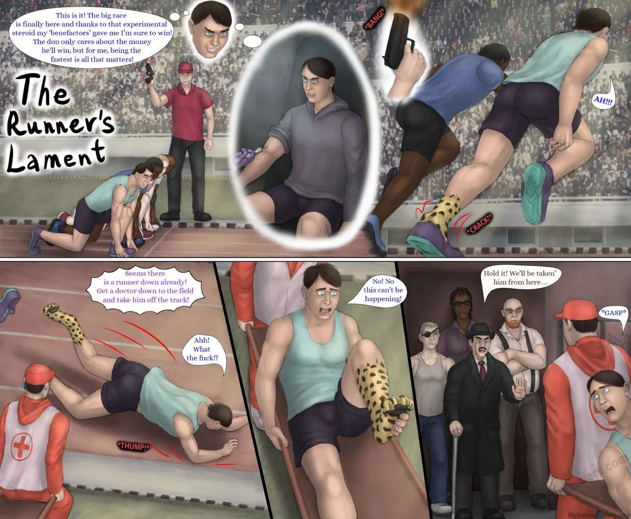 The Runner's Lament porno comics Cover