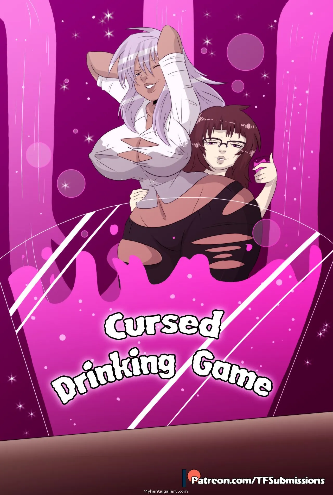 Cursed Drinking Game porno comics Cover