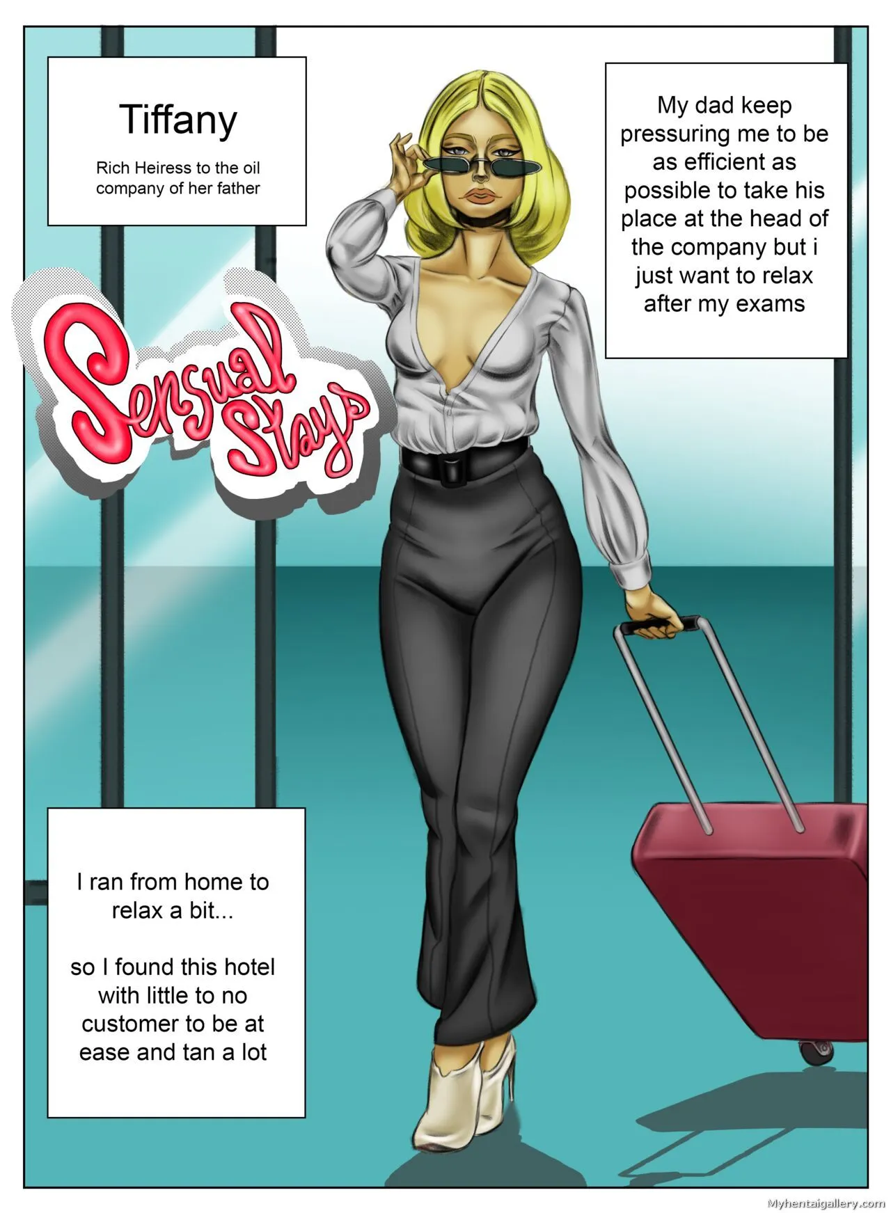Sensual Stays - Tiffany porno comics Cover
