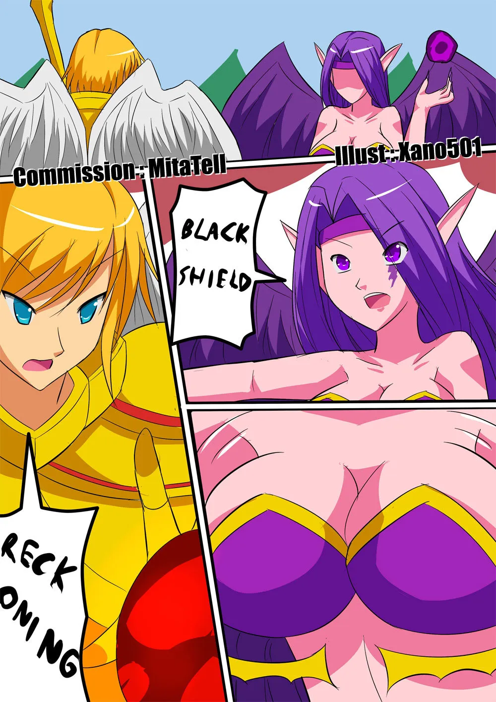 Kalye x Morgana - Boobies Skill porno comics