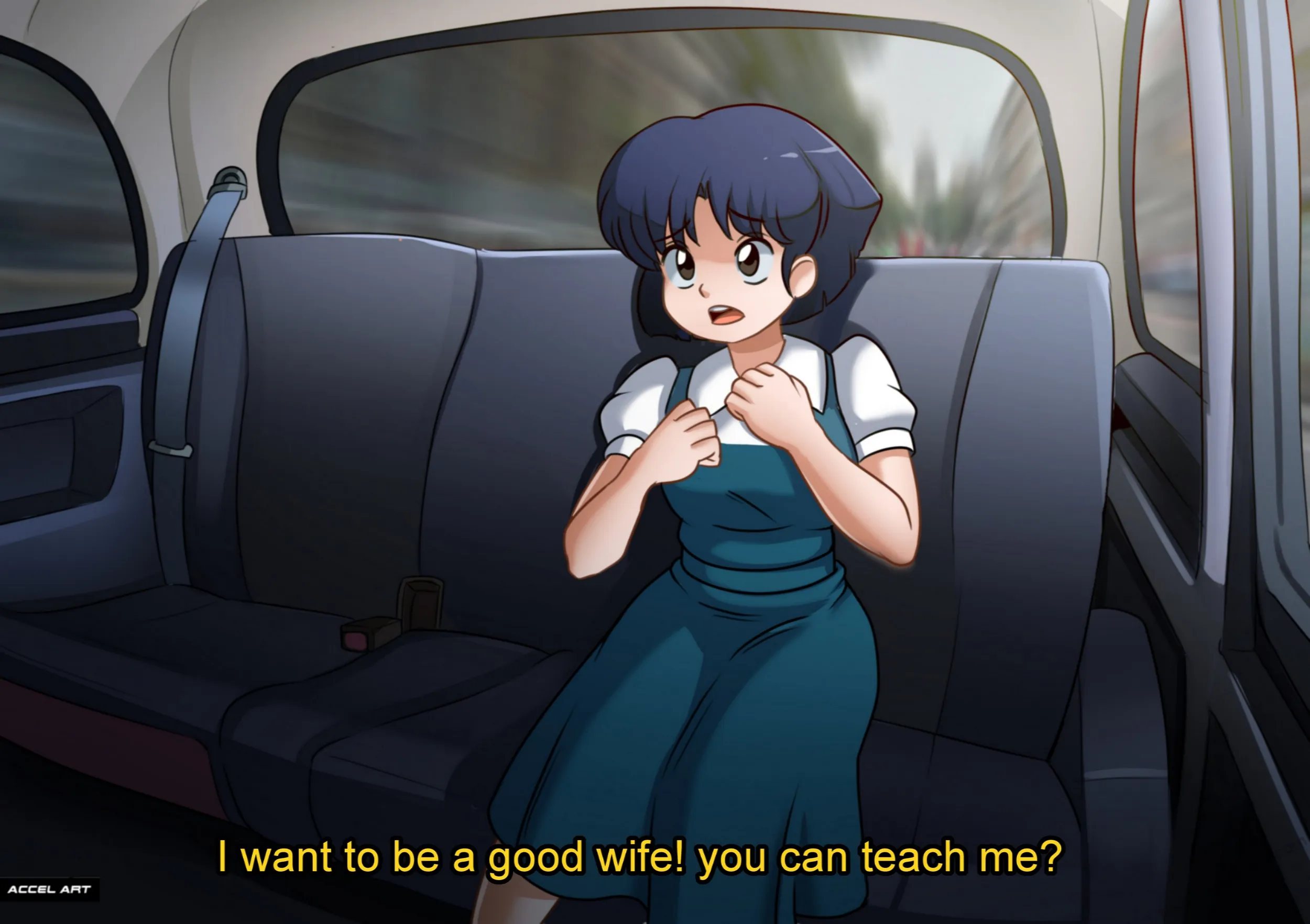 Waifu Taxi - Akane Tendo porno comics Cover