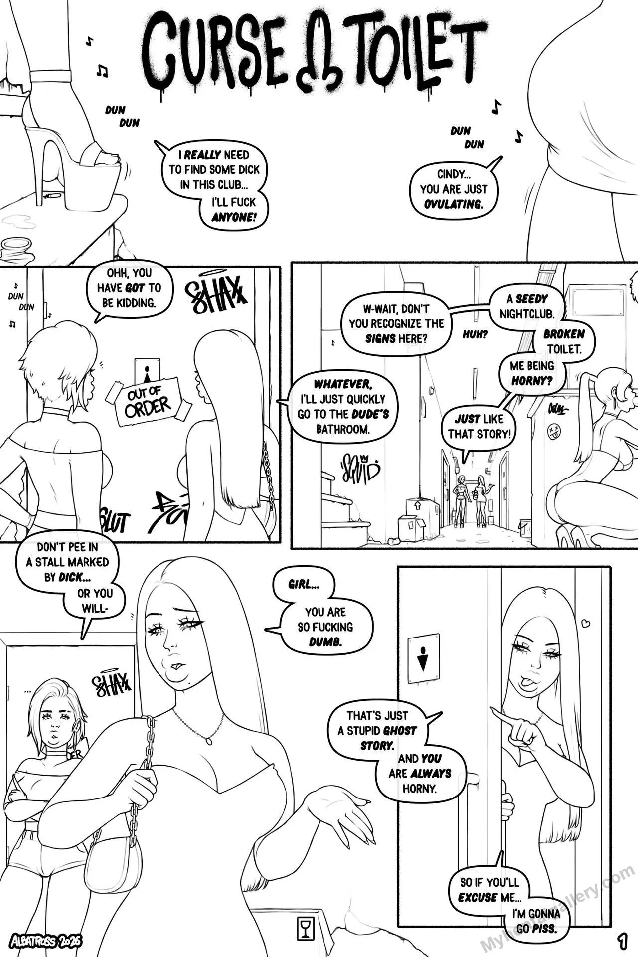 Curse Toilet porno comics Cover