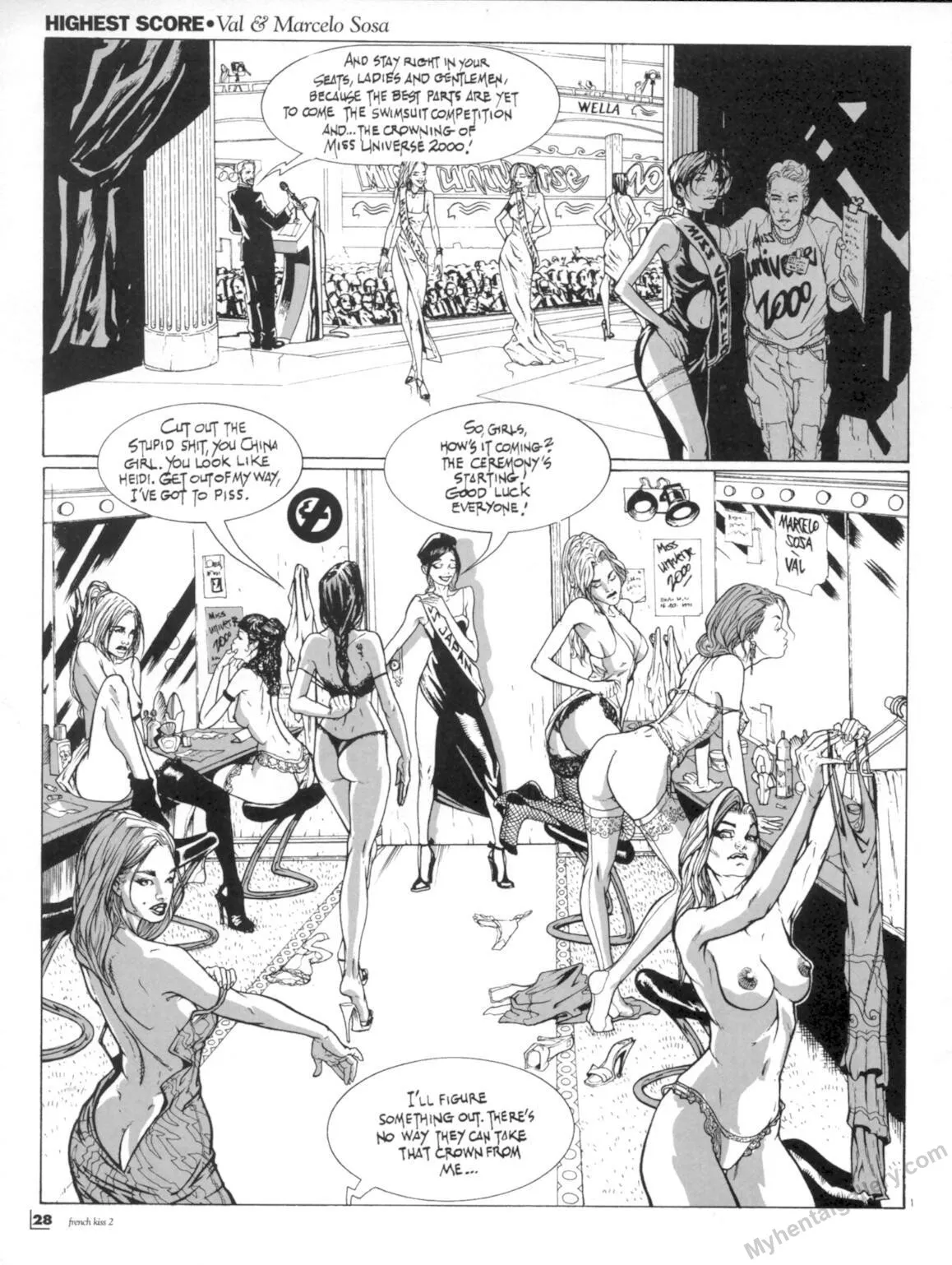 Highest Score porno comics Cover