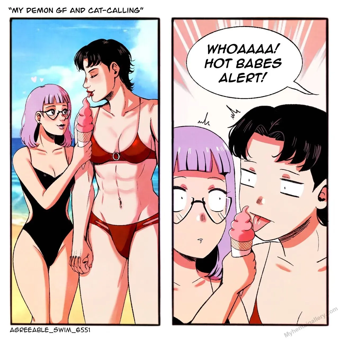 My Demon GF And Cat-Calling porno comics Cover