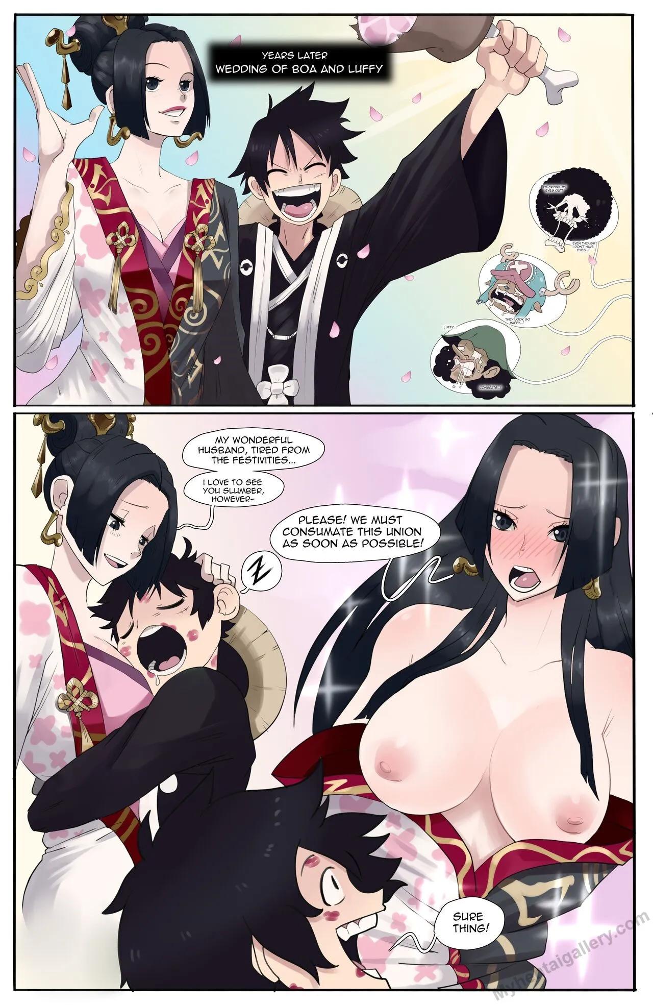 Wedding Of Boa And Luffy porno comics