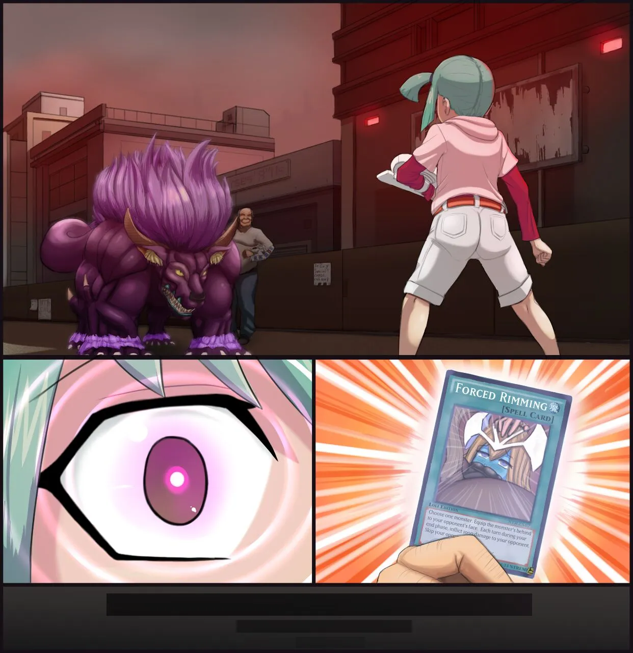 Luna's Naughty Defeat porno comics Cover