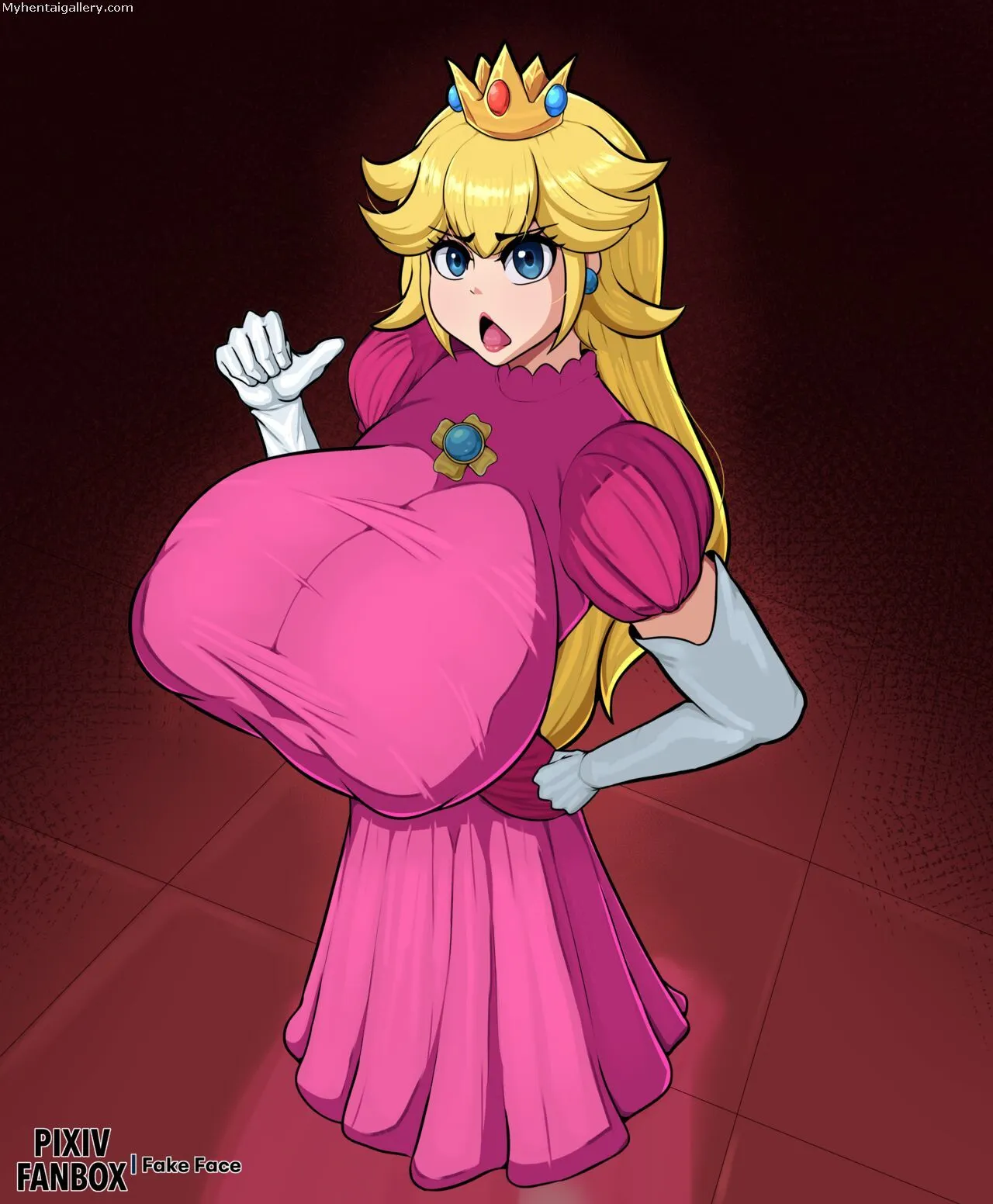Princess Peach x Bowser porno comics Cover