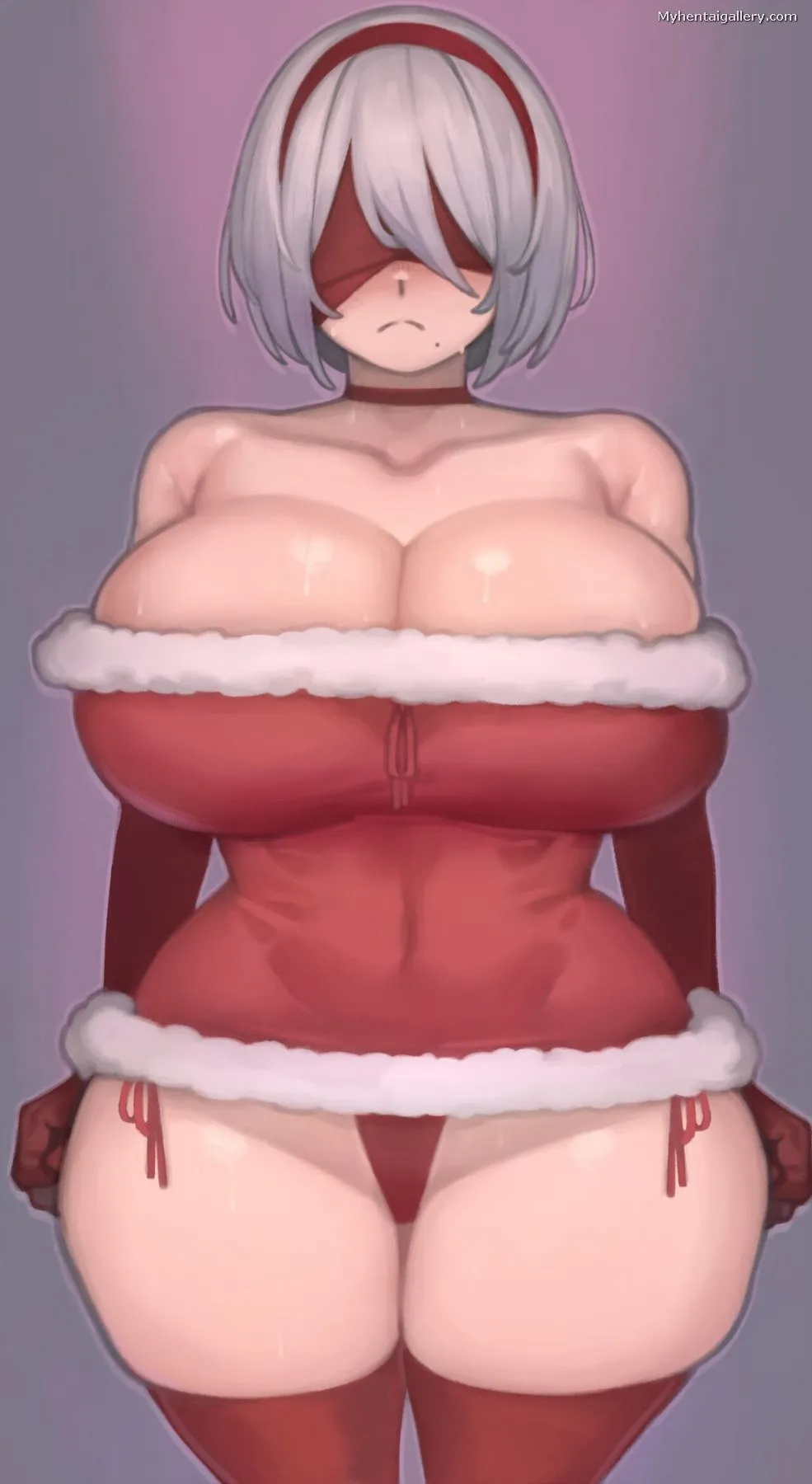 2B Christmas porno comics