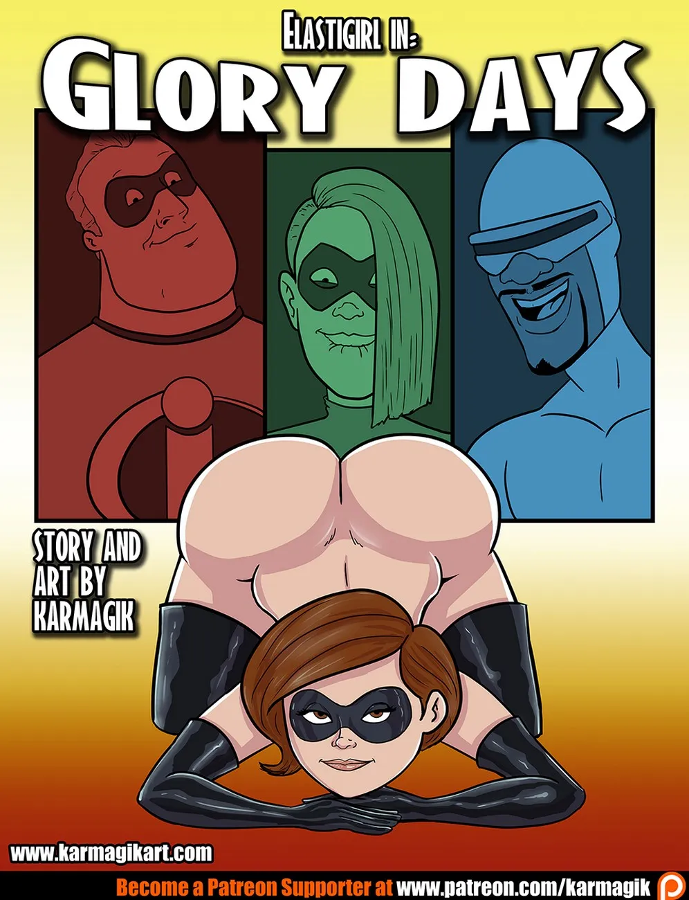 Elastigirl In Glory Days porno comics