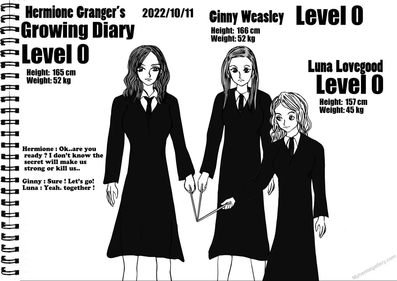 Ginny Weasley's Growth Diary porno comics Cover