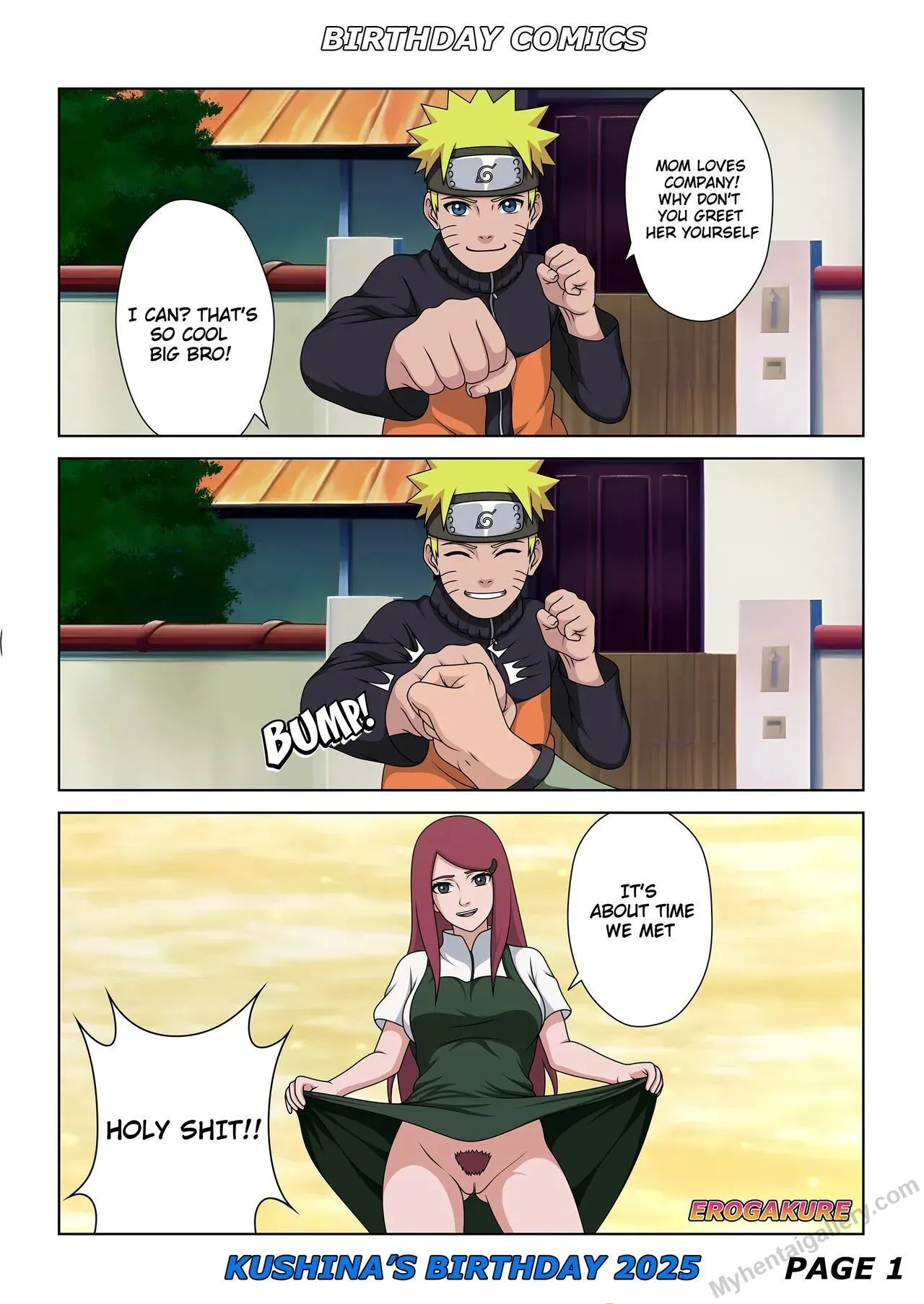 Kushina's Birthday 2025 porno comics Cover
