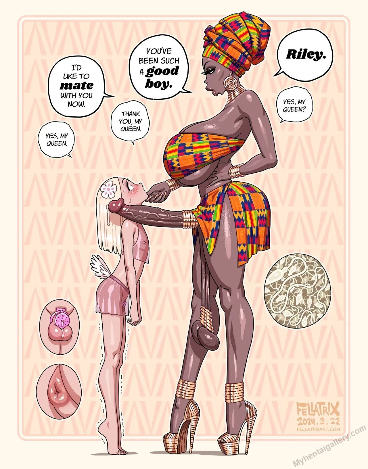 Ava And Riley Mating porno comics Cover