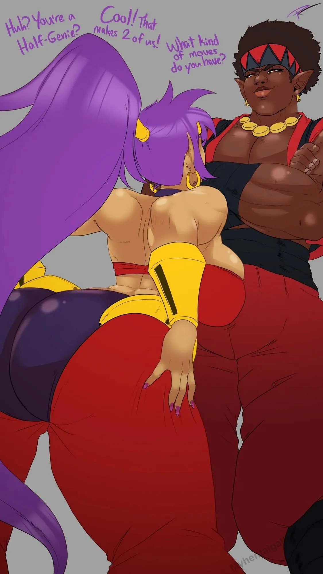 When Stacked Up Against One Of Her Own, Shantae Still Has Much To Learn! porno comics Cover