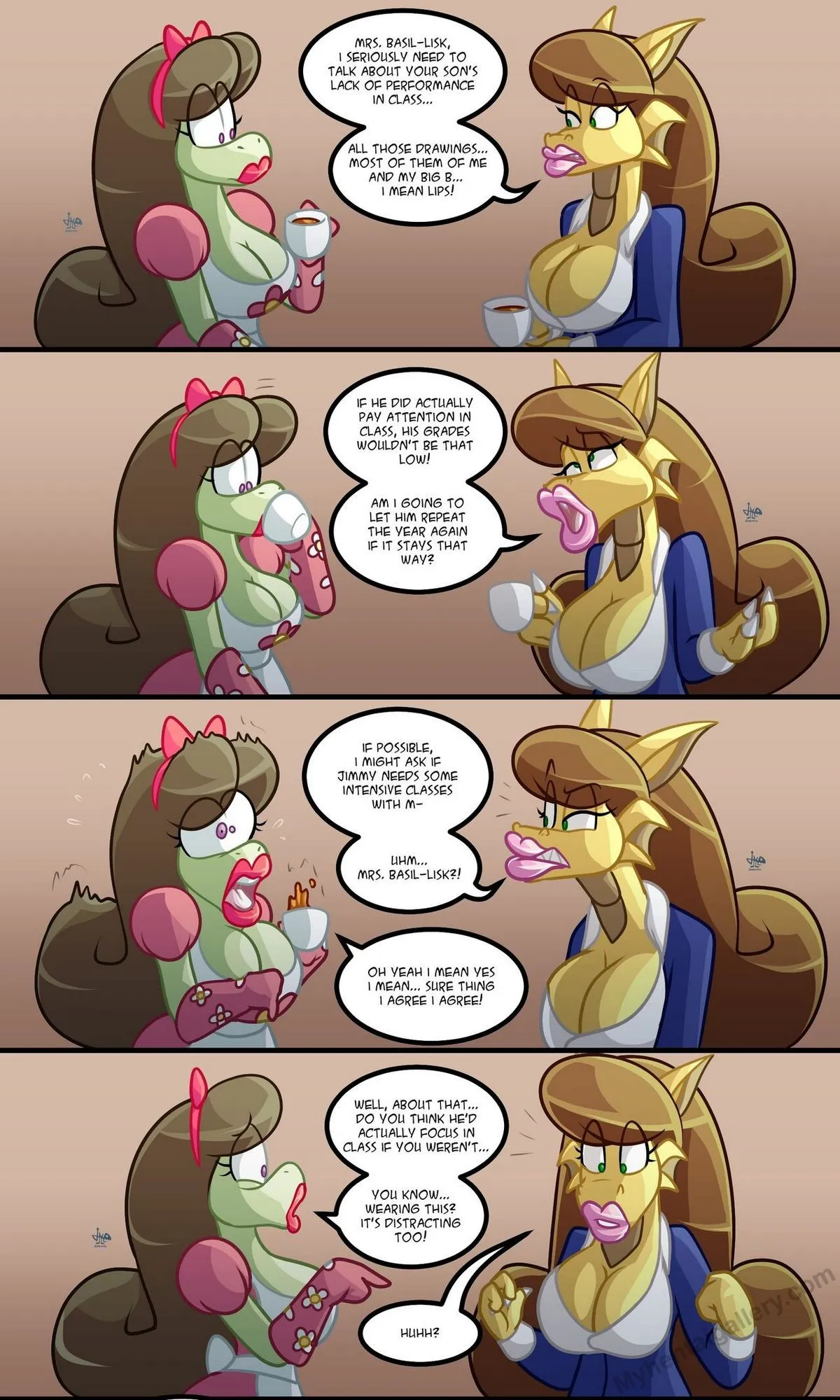 Teacher-Parent Meeting porno comics Cover