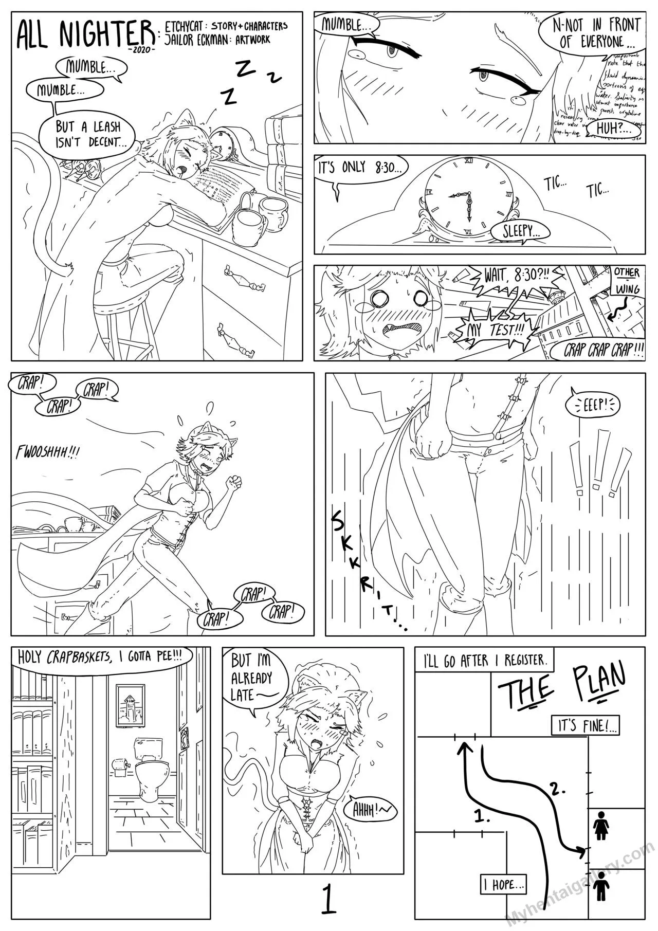 All Nighter porno comics Cover