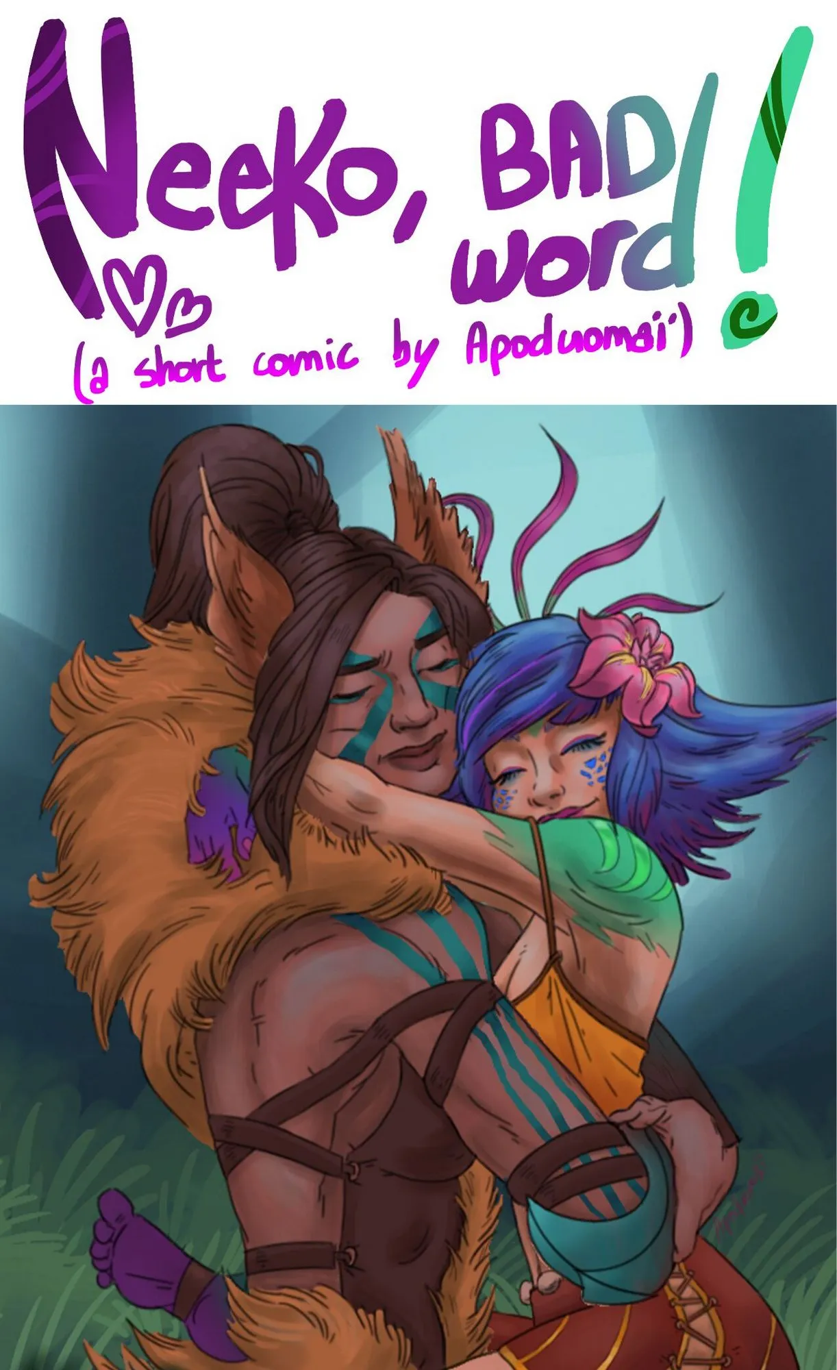 Nidalee & Neeko - Neeko, Bad Word! porno comics