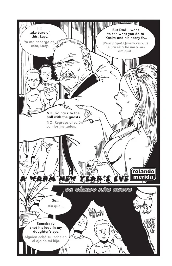 A Warm New Year's Eve porno comics Cover