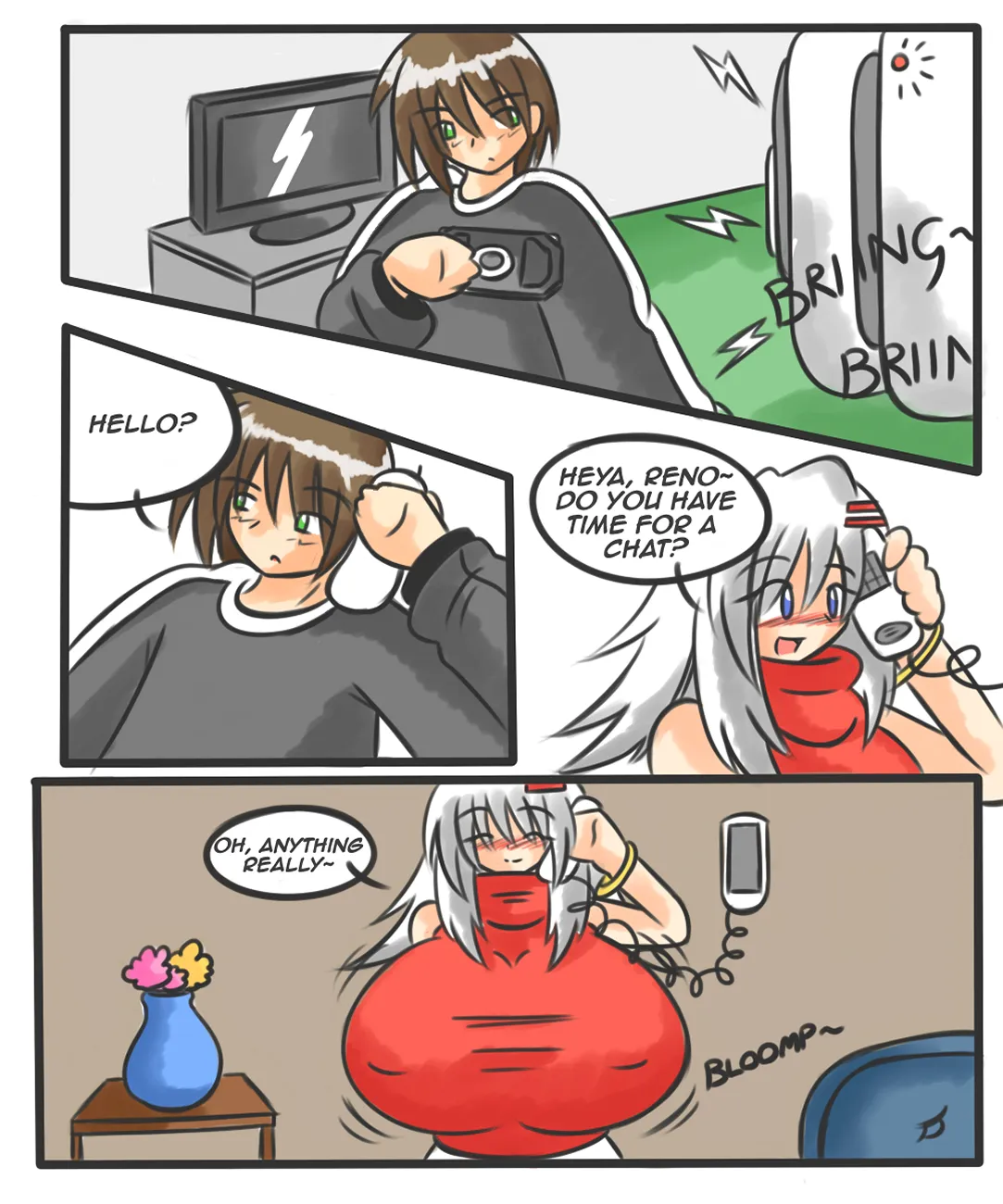 Phone-Racker porno comics