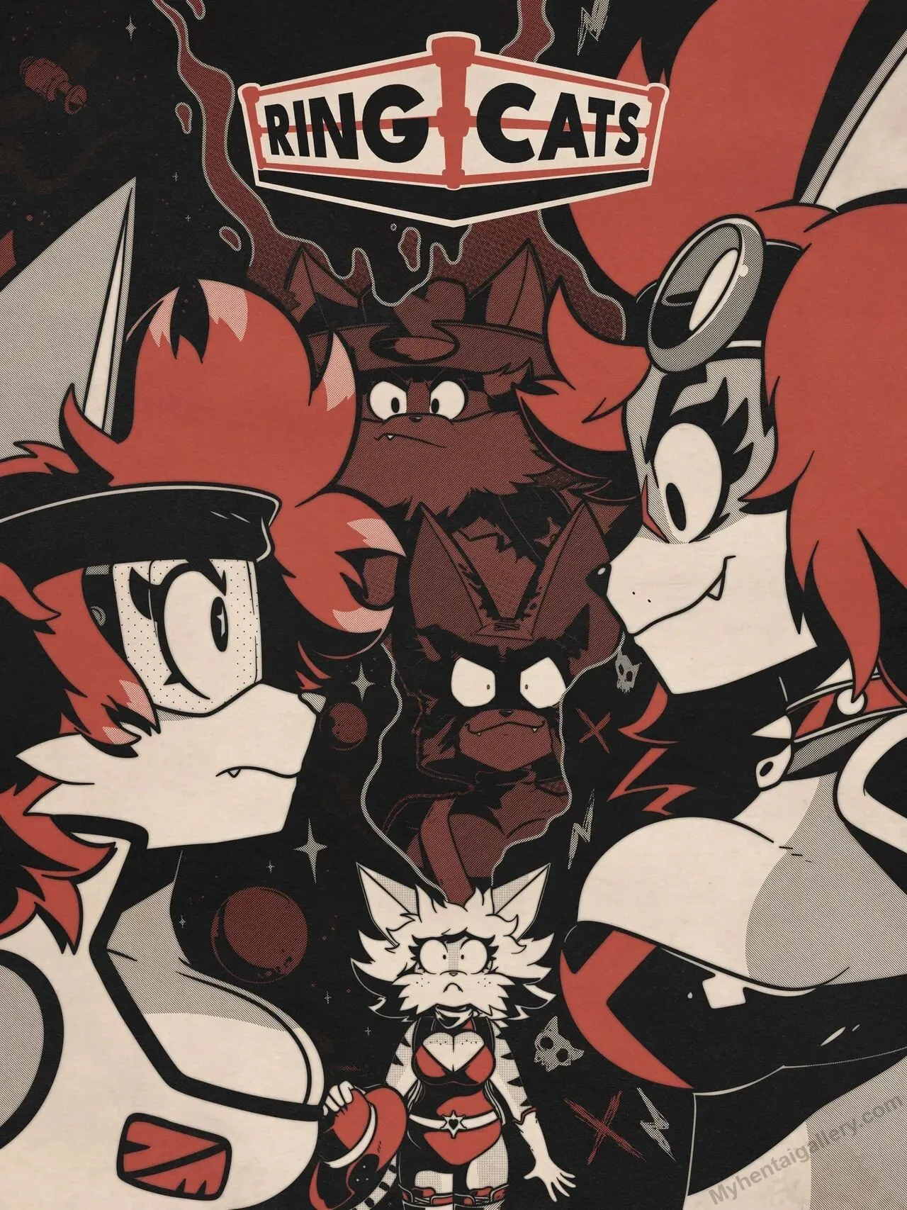 Ring Cats 4 - Rival Skulls porno comics Cover