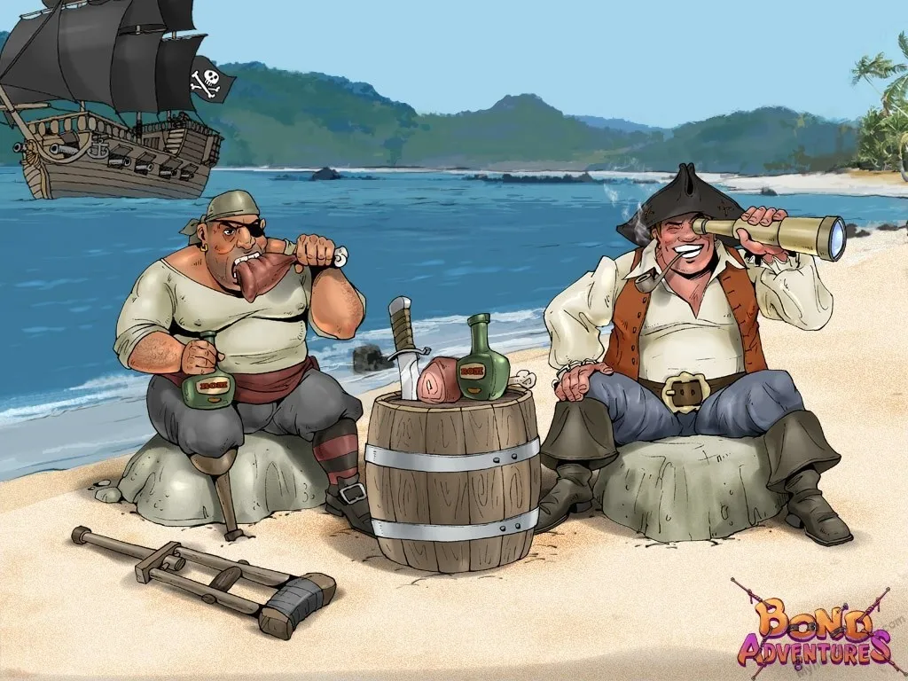 Bond Adventures - Pirates In Bondage Action porno comics Cover