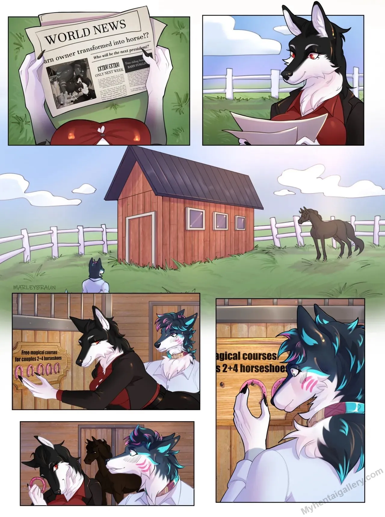 From Paw To Hoove porno comics Cover