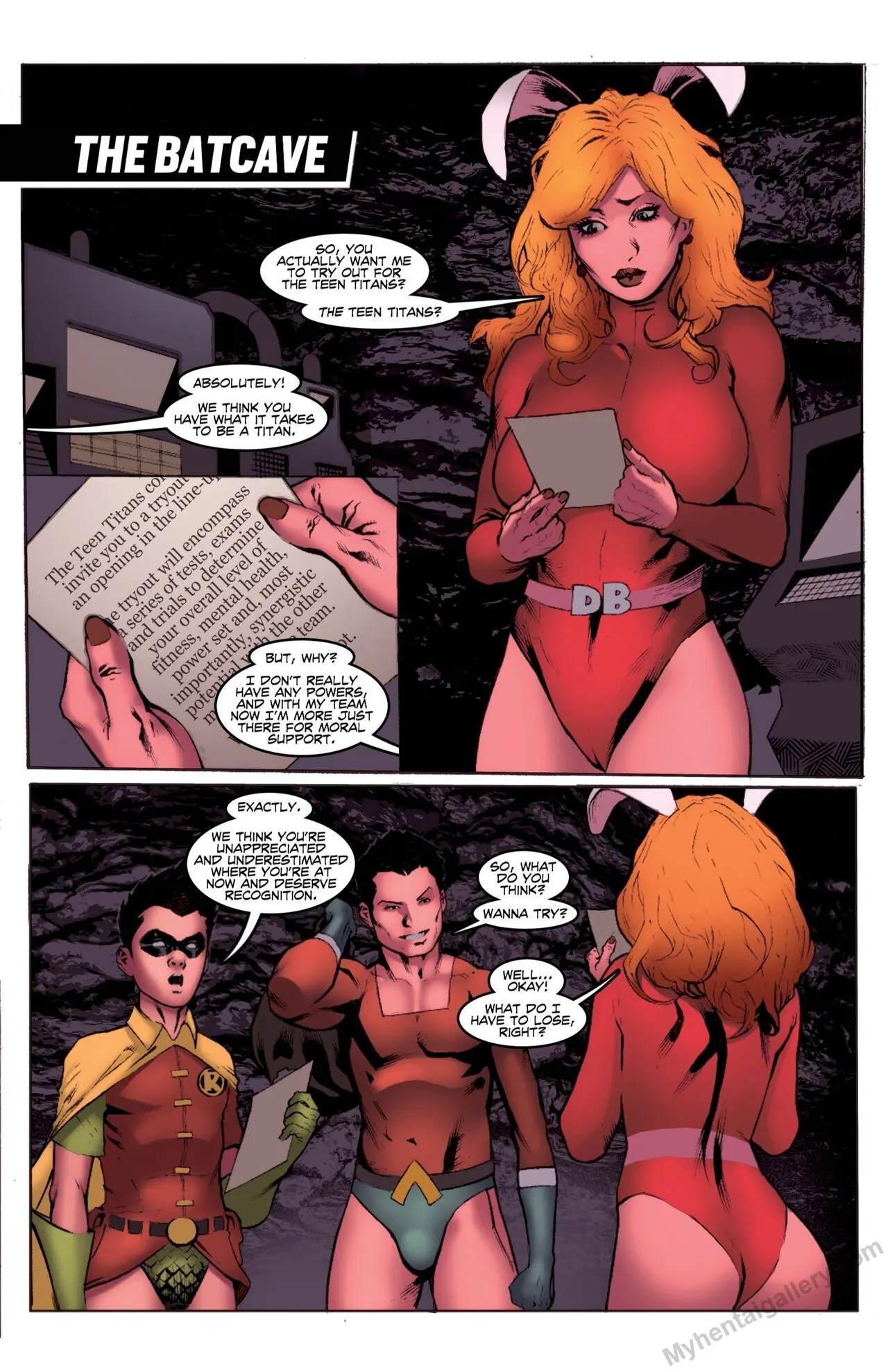 The Batcave porno comics Cover