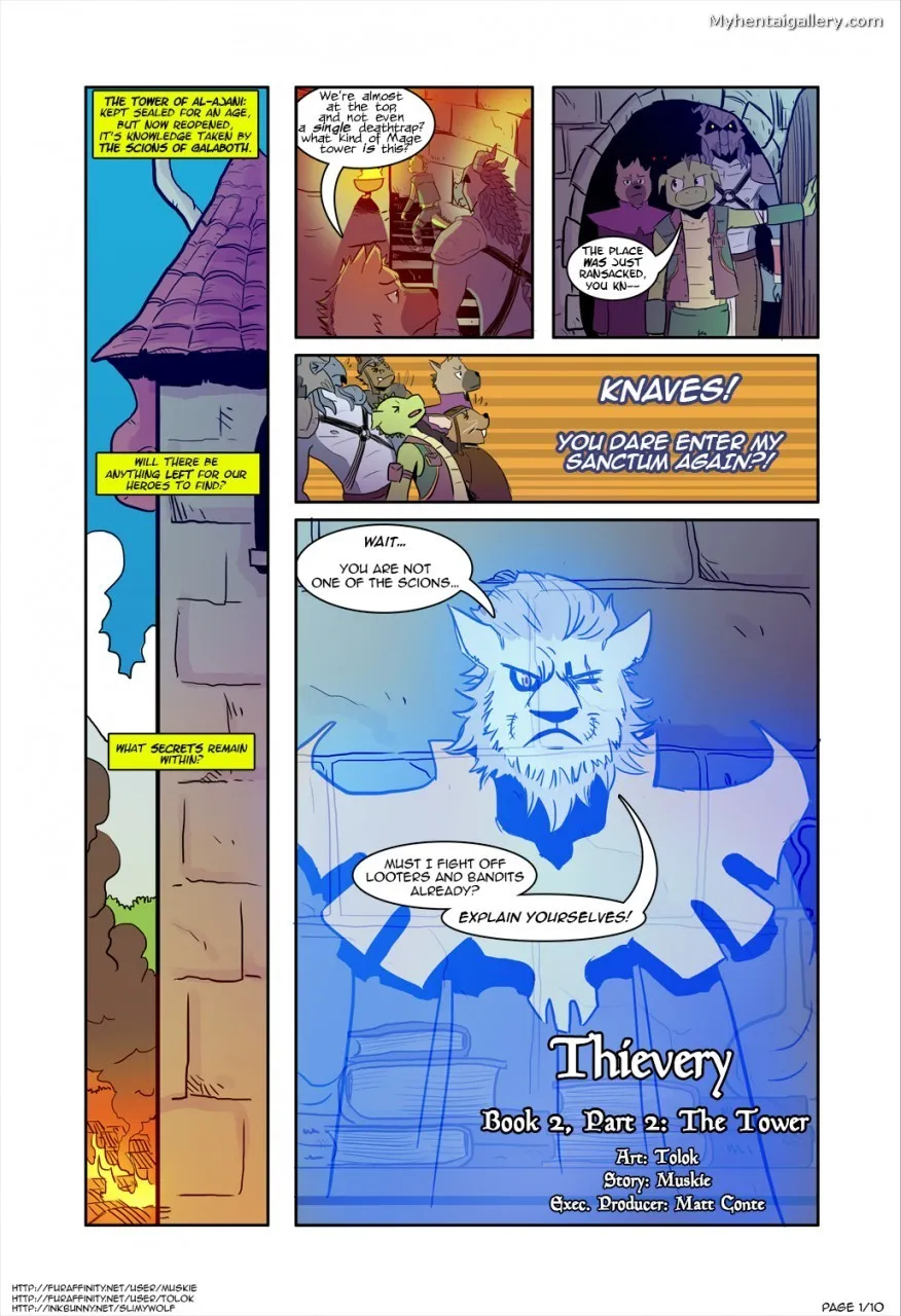 Thievery 2 - Issue 2 - The Tower porno comics Cover