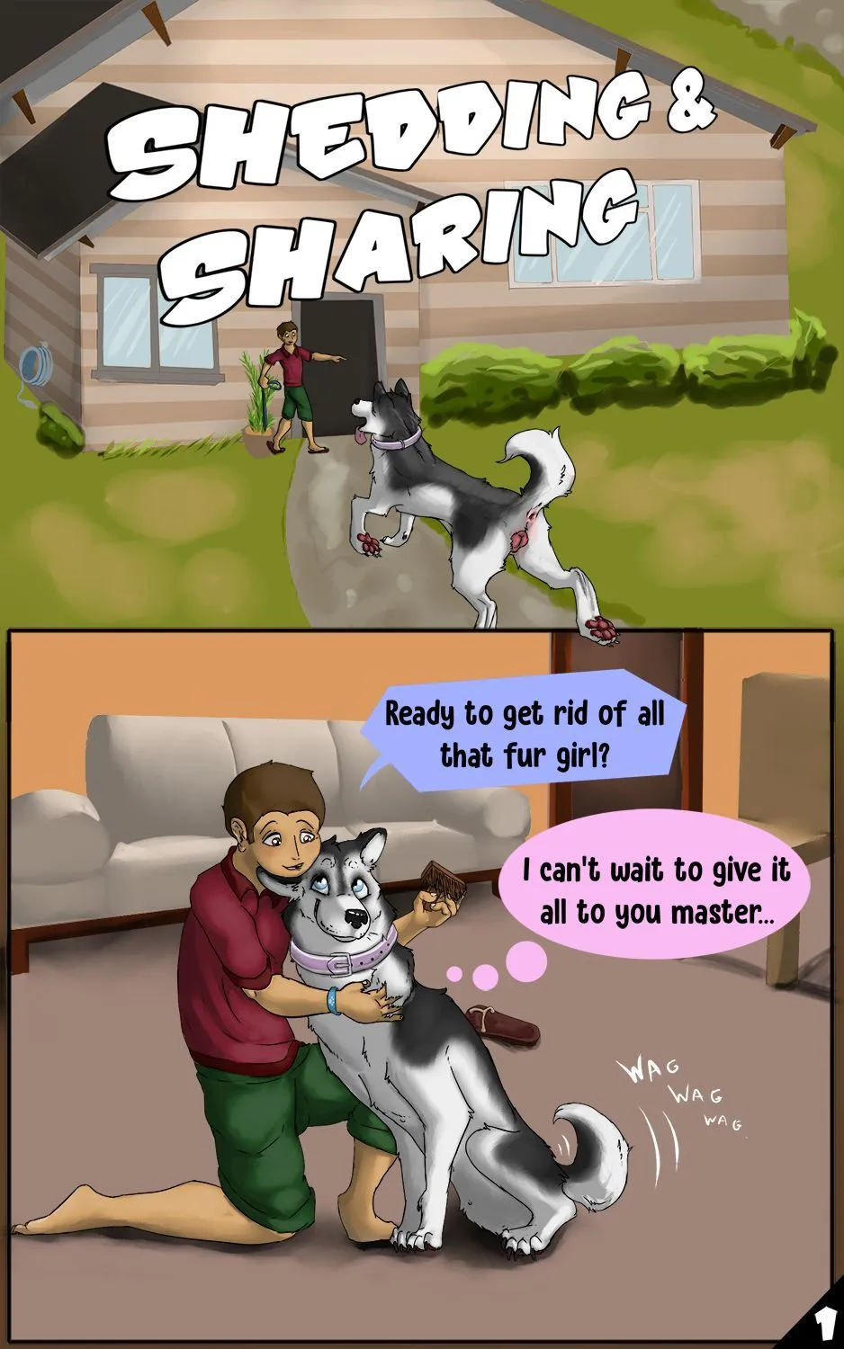 Shedding & Sharing porno comics Cover