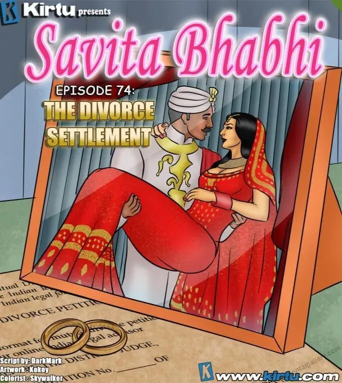 Savita Bhabhi 74 - The Divorce Settlement porno comics Cover