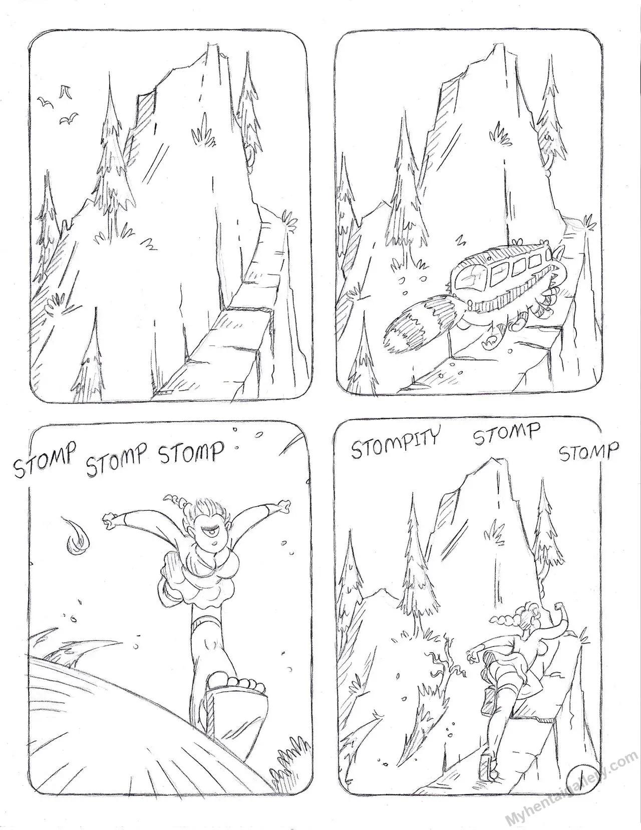 Monster Camp porno comics