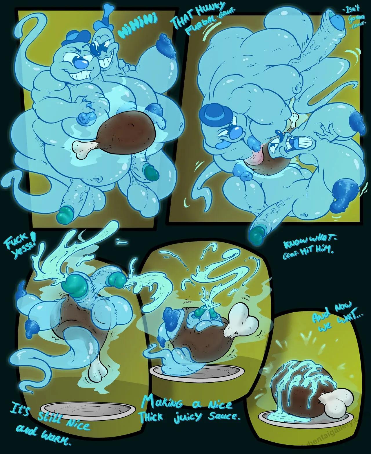 A Hauntingly Good Meal porno comics Cover