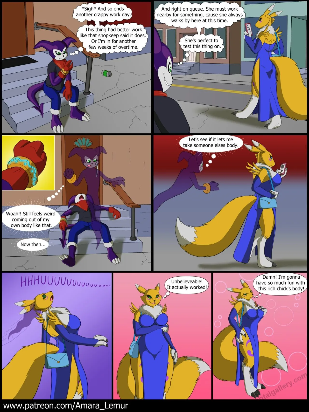 Impmon's Lucky Night porno comics Cover
