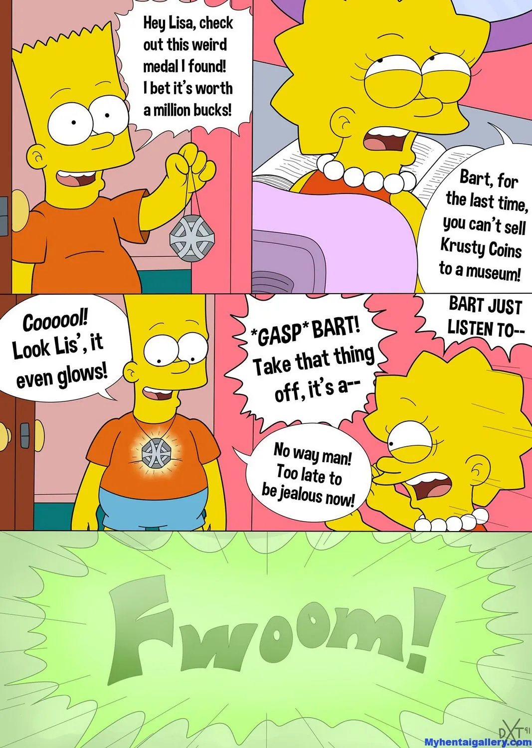 Simpsons Gender Bender porno comics