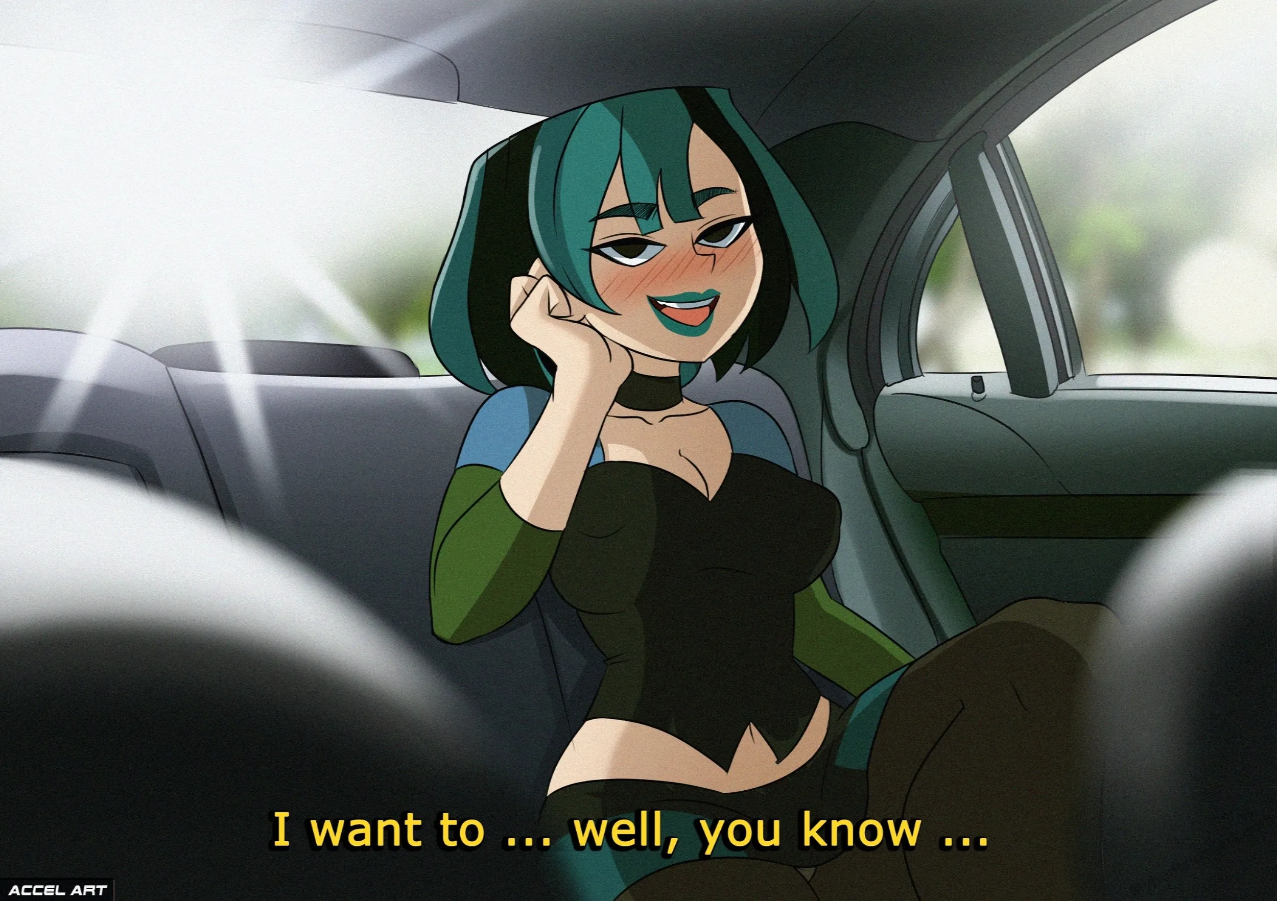 Waifu Taxi - Gwen porno comics Cover