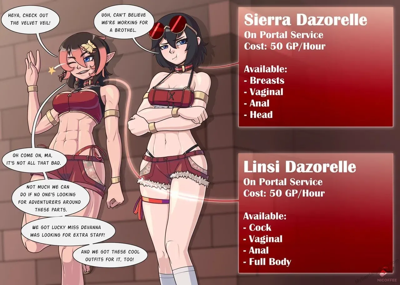 Linci And Sierra's Portaljob porno comics Cover