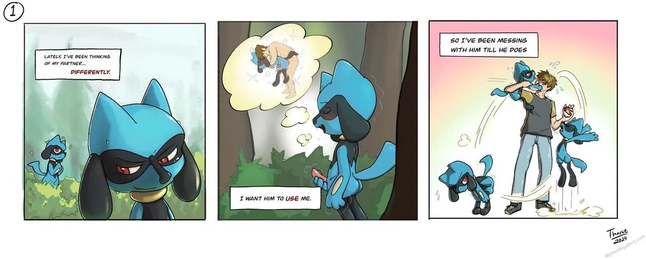 Riolu x Trainer porno comics Cover