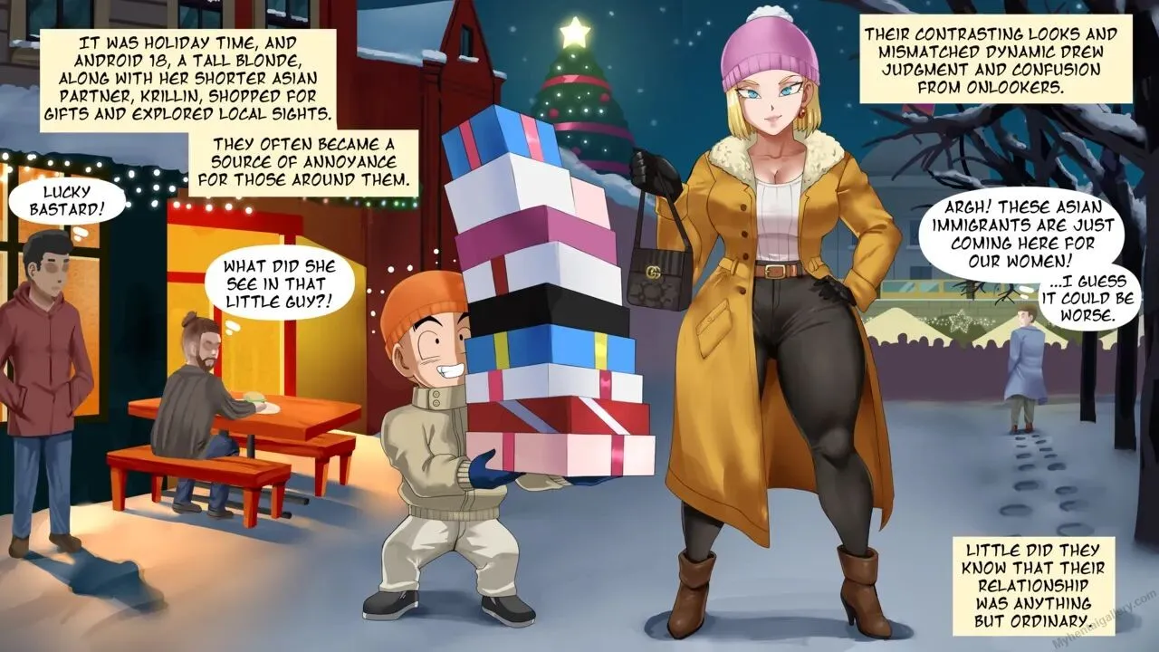 Android 18 Christmas porno comics Cover
