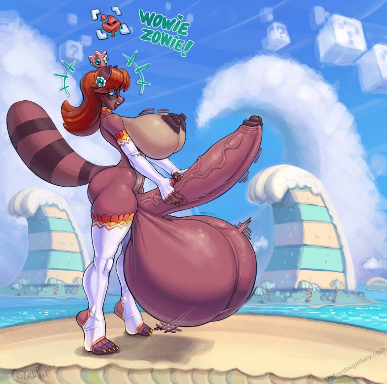 Tanooki Daisy porno comics