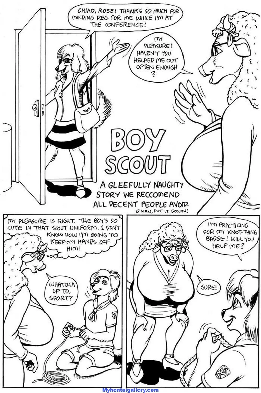 Boy Scout porno comics